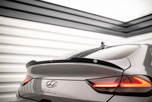 Maxton Design Heckspoiler Lippe für Hyundai I30 Fastback N-Line Mk3 Facelift Hochglanz schwarz – Ansicht 1
