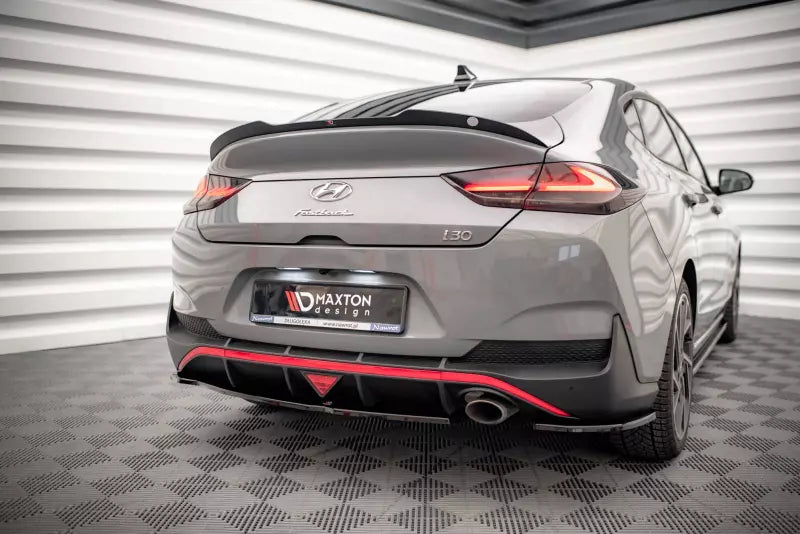 Maxton Design Heckspoiler Lippe für Hyundai I30 Fastback N-Line Mk3 Facelift Hochglanz schwarz – Ansicht 3