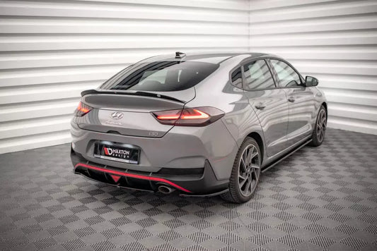 Maxton Design Diffusor Flaps für Hyundai I30 Fastback N-Line Mk3 Facelift Hochglanz schwarz – Ansicht 1