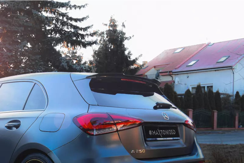 Maxton Design Heckspoiler Lippe für Mercedes-Benz A AMG-Line Hatchback W177 Hochglanz schwarz – Ansicht 1