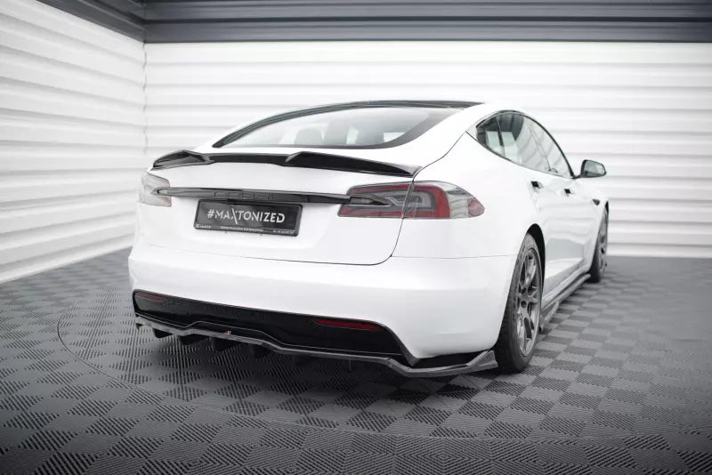 Maxton Design Heckdiffusor DTM Look für Model S Plaid Mk1 Facelift Hochglanz schwarz – Ansicht 2