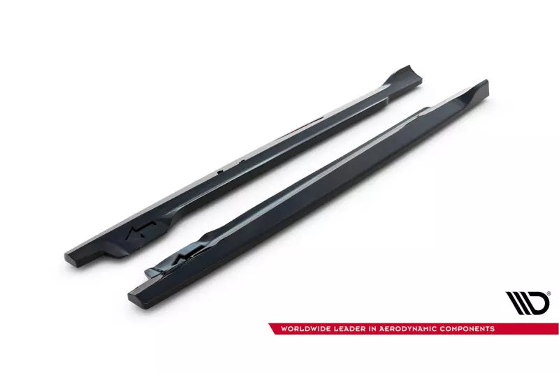 Maxton Design Seitenschweller (Paar) für Toyota IQ Hochglanz schwarz – Ansicht 4