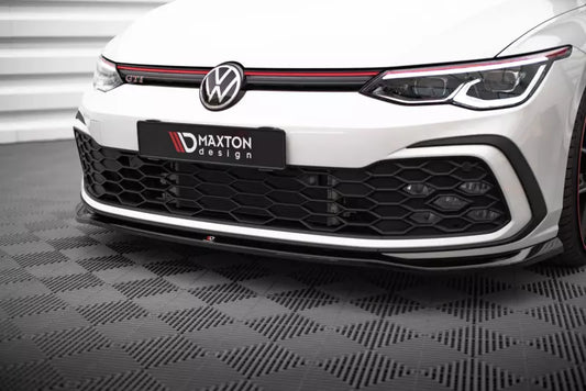 Maxton Design Frontlippe V.7 für VW Golf GTI / GTD / R-Line / GTE Hochglanz schwarz – Ansicht 1