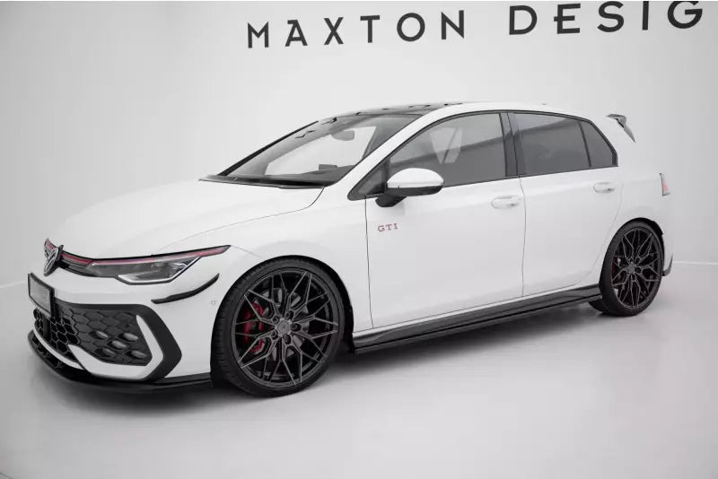 Maxton Design Seitenschweller (Paar) für VW Golf 8 GTI / GTI Clubsport / R-Line Hochglanz schwarz – Ansicht 2