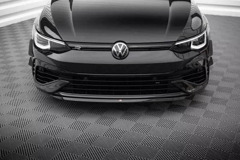 Maxton Design Frontlippe V.7 für Volkswagen Golf 8 R Hochglanz schwarz – Ansicht 1