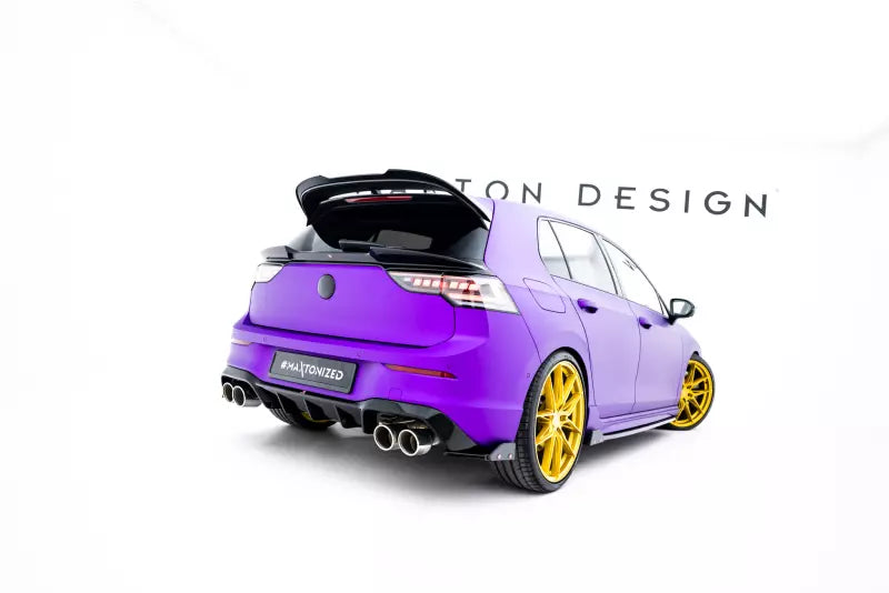 Maxton Design Diffusor Flaps mit Flaps V.5 für Volkswagen Golf 8 R Hochglanz schwarz – Ansicht 3