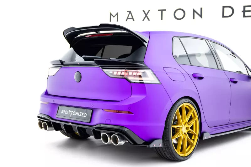 Maxton Design Diffusor Flaps mit Flaps V.6 für Volkswagen Golf 8 R Hochglanz schwarz – Ansicht 1