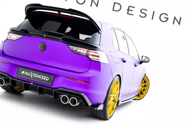 Maxton Design Diffusor Flaps mit Flaps V.6 für Volkswagen Golf 8 R Hochglanz schwarz – Ansicht 2