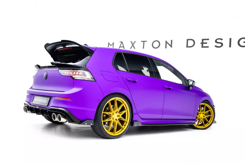 Maxton Design Diffusor Flaps mit Flaps V.6 für Volkswagen Golf 8 R Hochglanz schwarz – Ansicht 4