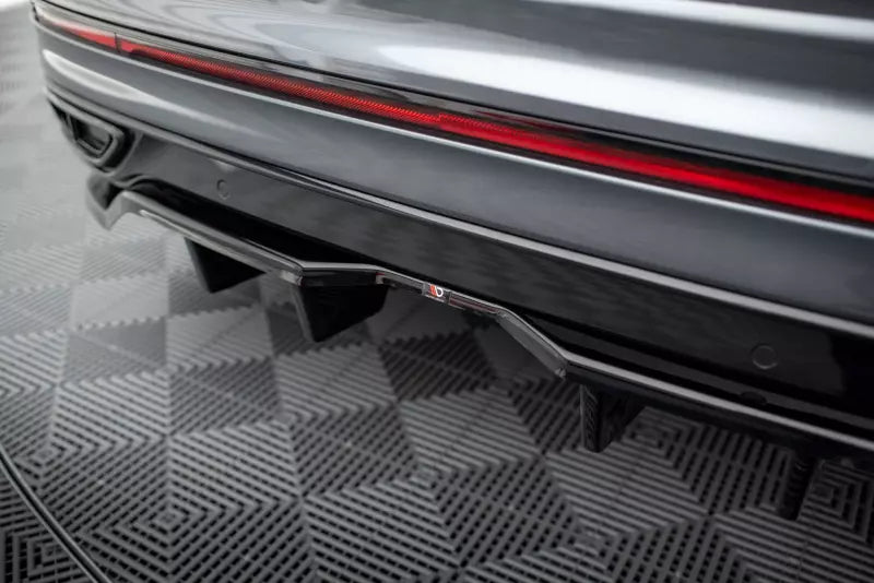 Maxton Design Heckdiffusor DTM Look für Volkswagen Tiguan Allspace R-Line Mk2 Facelift Hochglanz schwarz – Ansicht 3