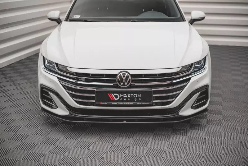 Maxton Design Street Pro Frontlippe für VW Arteon R-Line Facelift Schwarz matt – Ansicht 1
