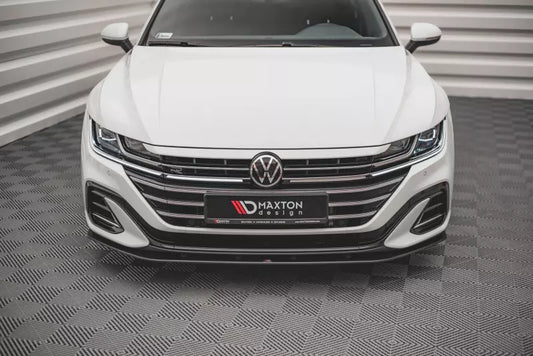 Maxton Design Street Pro Frontlippe für VW Arteon R-Line Facelift Schwarz matt – Ansicht 1