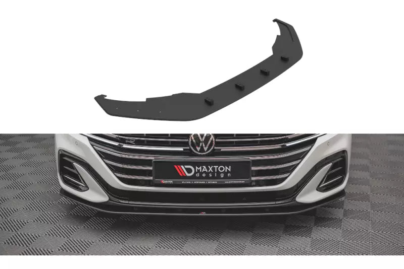 Maxton Design Street Pro Frontlippe für VW Arteon R-Line Facelift Schwarz matt – Ansicht 2