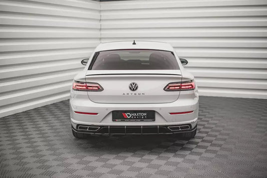Maxton Design Street Pro Diffusor Flaps für Volkswagen Arteon R-Line Facelift Schwarz matt – Ansicht 1