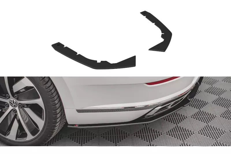 Maxton Design Street Pro Diffusor Flaps für Volkswagen Arteon R-Line Facelift Schwarz matt – Ansicht 2