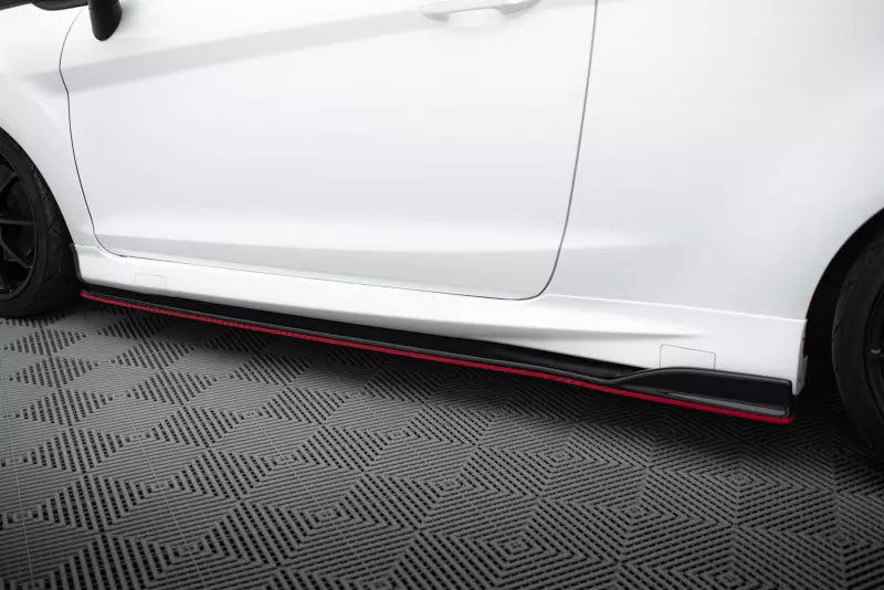 Maxton Design Seitenschweller (Paar) V.3 für Ford Fiesta ST / ST-Line Mk7 Hochglanz schwarz – Ansicht 2