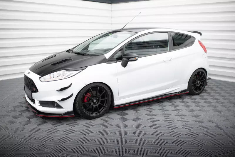 Maxton Design Seitenschweller (Paar) V.3 für Ford Fiesta ST / ST-Line Mk7 Hochglanz schwarz – Ansicht 3