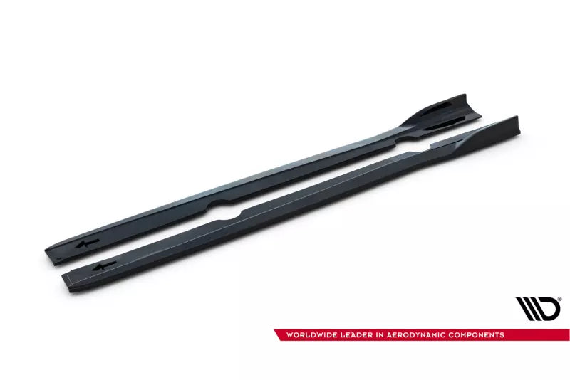 Maxton Design Seitenschweller (Paar) V.3 für Ford Fiesta ST / ST-Line Mk7 Hochglanz schwarz – Ansicht 4
