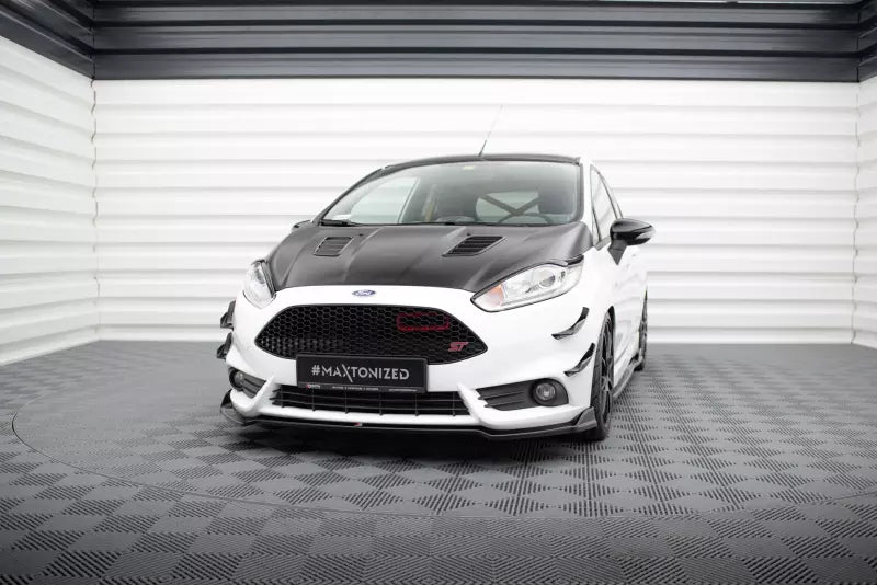Maxton Design Frontlippe V.5 für Ford Fiesta ST Mk7 Facelift Hochglanz schwarz – Ansicht 1