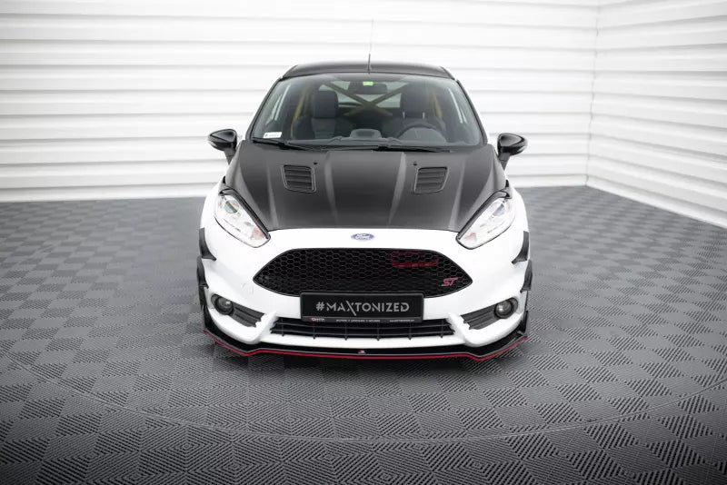 Maxton Design Frontlippe V.5 für Ford Fiesta ST Mk7 Facelift Hochglanz schwarz – Ansicht 2