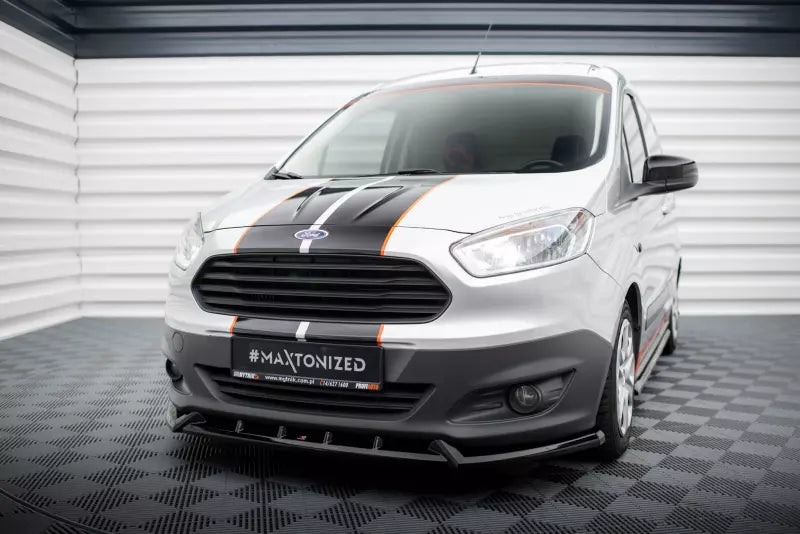 Maxton Design Frontlippe für Ford Transit Courier Mk1 Hochglanz schwarz – Ansicht 1