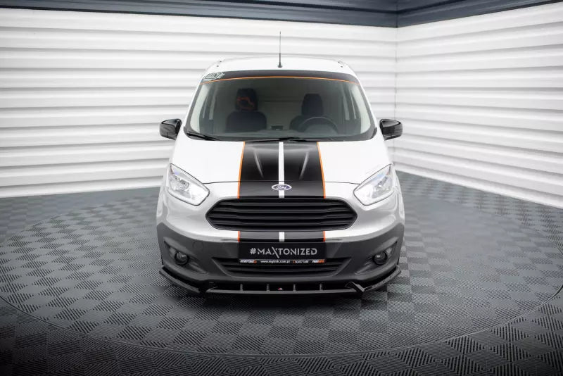 Maxton Design Frontlippe für Ford Transit Courier Mk1 Hochglanz schwarz – Ansicht 2