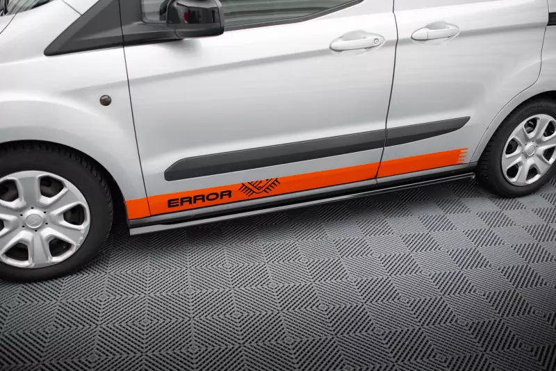 Maxton Design Seitenschweller (Paar) für Ford Transit Courier Mk1 Hochglanz schwarz – Ansicht 1