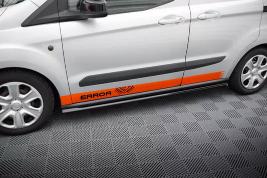 Maxton Design Seitenschweller (Paar) für Ford Transit Courier Mk1 Hochglanz schwarz – Ansicht 1