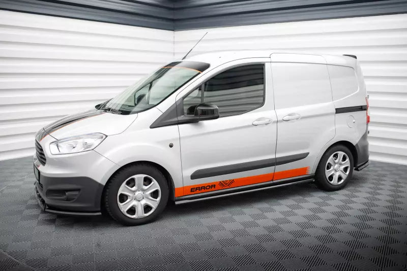 Maxton Design Seitenschweller (Paar) für Ford Transit Courier Mk1 Hochglanz schwarz – Ansicht 2