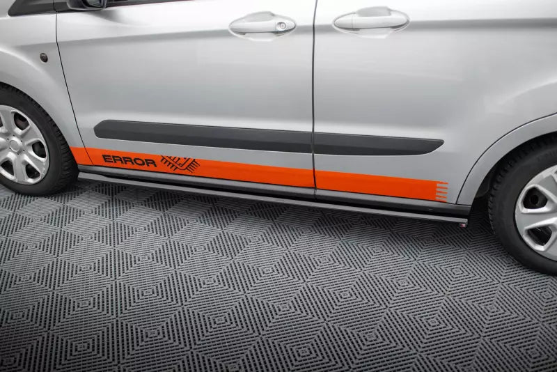 Maxton Design Seitenschweller (Paar) für Ford Transit Courier Mk1 Hochglanz schwarz – Ansicht 3