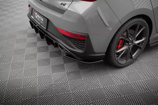 Maxton Design Diffusor Flaps V.5 für Hyundai I30 N Hatchback Mk3 Facelift Hochglanz schwarz – Ansicht 1