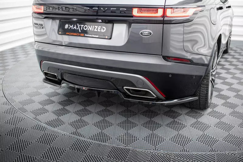 Maxton Design mittlerer Heckdiffusor DTM Look für Land Rover Range Rover Velar R-Dynamic Mk1 Hochglanz schwarz – Ansicht 1