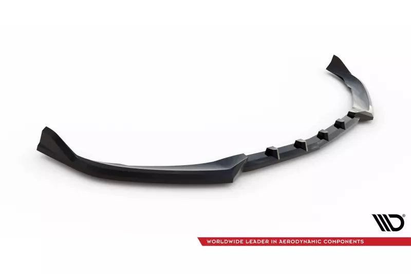 Maxton Design Frontlippe V.2 für Mercedes-AMG C63 Limousine / Kombi W205 / S205 Hochglanz schwarz – Ansicht 4