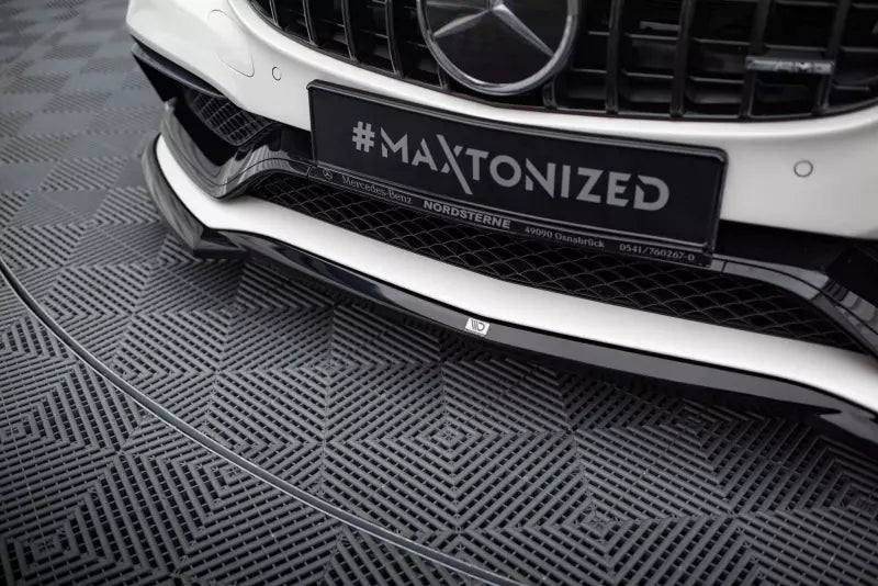 Maxton Design Frontlippe V.3 für Mercedes-AMG C63 Limousine / Kombi W205 / S205 Hochglanz schwarz – Ansicht 3