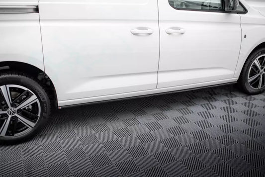 Maxton Design Seitenschweller (Paar) für VW Caddy Maxi Mk5 Hochglanz schwarz – Ansicht 1
