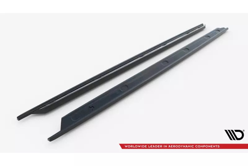 Maxton Design Seitenschweller (Paar) für VW Caddy Maxi Mk5 Hochglanz schwarz – Ansicht 4