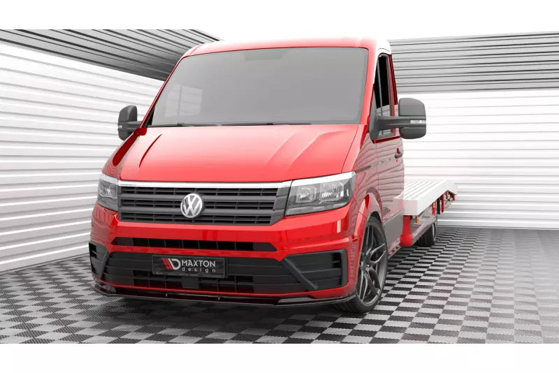 Maxton Design Frontlippe für Volkswagen Crafter Mk2 Hochglanz schwarz – Ansicht 1