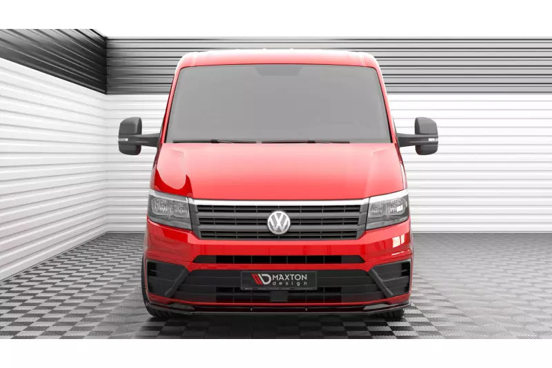 Maxton Design Frontlippe für Volkswagen Crafter Mk2 Hochglanz schwarz – Ansicht 2
