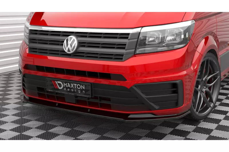 Maxton Design Frontlippe für Volkswagen Crafter Mk2 Hochglanz schwarz – Ansicht 3