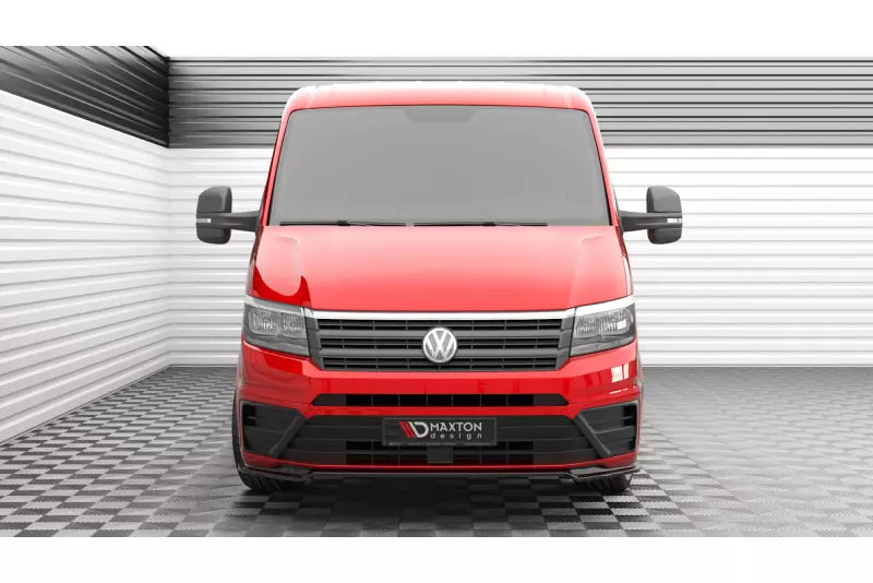Maxton Design Frontlippe V.2 für Volkswagen Crafter Mk2 Hochglanz schwarz – Ansicht 2