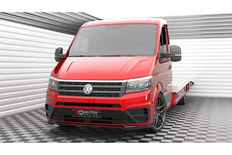 Maxton Design Frontlippe V.2 für Volkswagen Crafter Mk2 Hochglanz schwarz – Ansicht 3