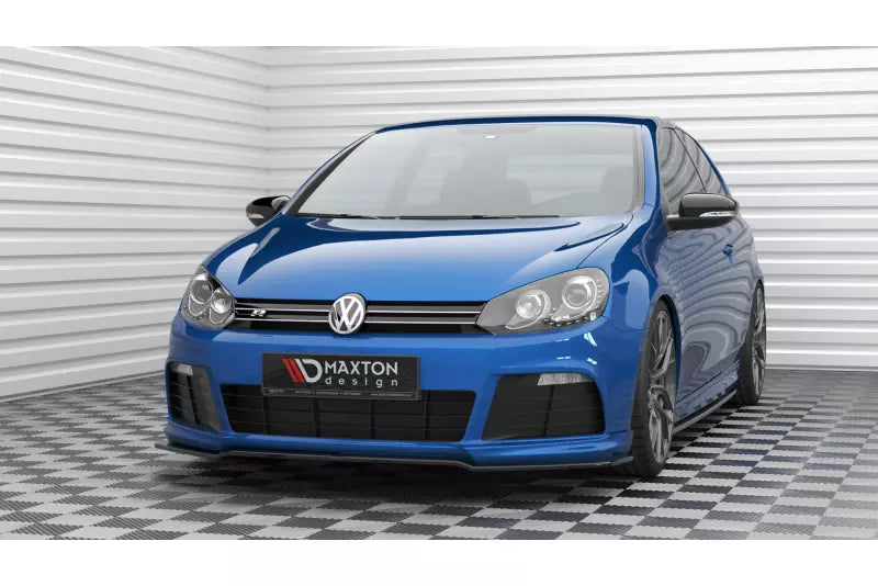 Maxton Design Frontlippe V.2 für Volkswagen Golf 6 R Hochglanz schwarz – Ansicht 1