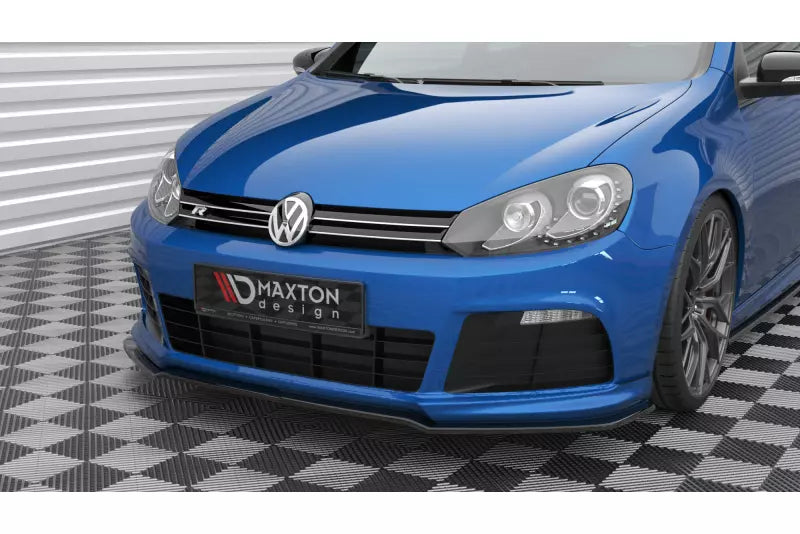 Maxton Design Frontlippe V.2 für Volkswagen Golf 6 R Hochglanz schwarz – Ansicht 3