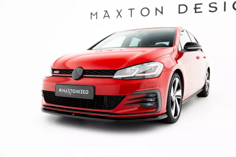 Maxton Design Frontlippe V.3 für Volkswagen Golf 7 GTI Facelift Hochglanz schwarz – Ansicht 1