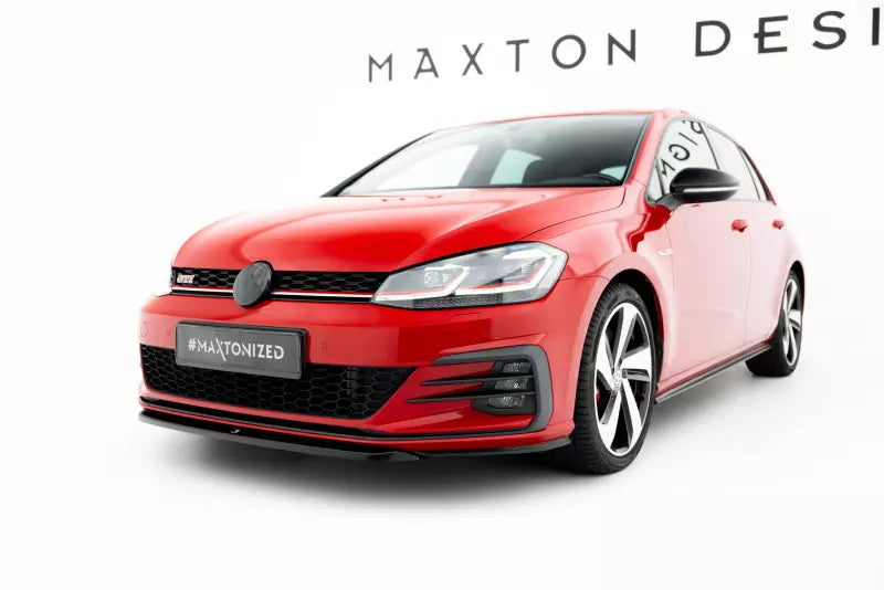 Maxton Design Frontlippe V.5 für Volkswagen Golf 7 GTI Facelift Hochglanz schwarz – Ansicht 1