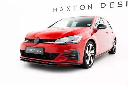 Maxton Design Frontlippe V.5 für Volkswagen Golf 7 GTI Facelift Hochglanz schwarz – Ansicht 1