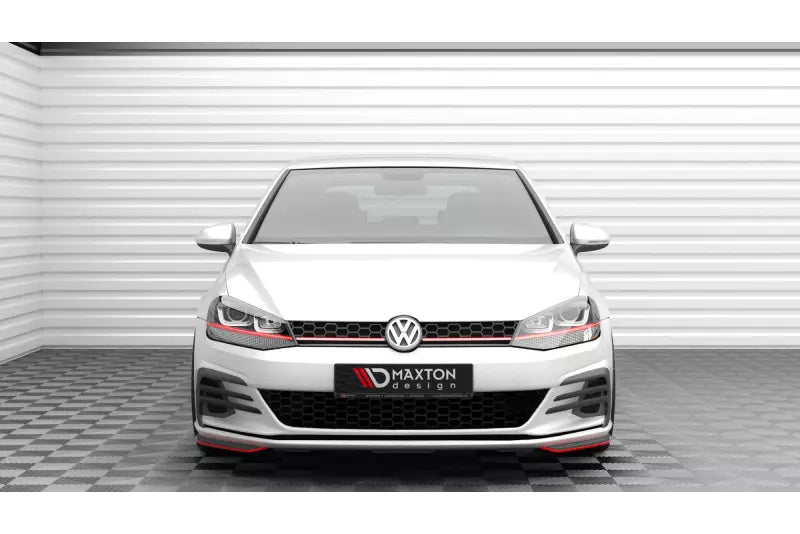 Maxton Design Frontlippen-Flaps für Volkswagen Golf 7 GTI Facelift Hochglanz schwarz – Ansicht 2