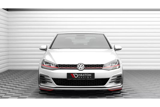 Maxton Design Frontlippen-Flaps für Volkswagen Golf 7 GTI Facelift Rot – Ansicht 1