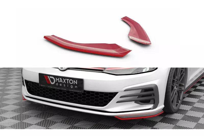 Maxton Design Frontlippen-Flaps für Volkswagen Golf 7 GTI Facelift Rot – Ansicht 2