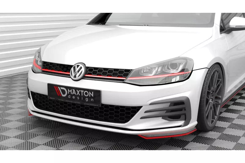 Maxton Design Frontlippen-Flaps für Volkswagen Golf 7 GTI Facelift Rot – Ansicht 3